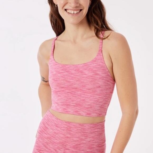 NWT Outdoor Voices Athletic Flow Crop Top in Wild Pink Size XXXL - Picture 1 of 5
